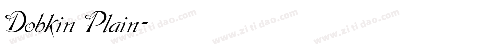 Dobkin Plain字体转换
